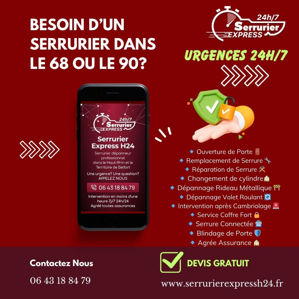 besoin d'un serrurier dans le 68?